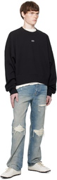 Stolen Girlfriends Club Black Stolen Razor Crew Sweatshirt