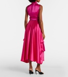 Roksanda Aela scarf-detail satin gown