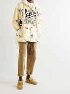 LOEWE - Paula's Ibiza Printed Loopback Cotton-Jersey Hoodie - Neutrals