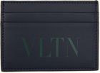 Valentino Garavani Navy VLTN Card Holder