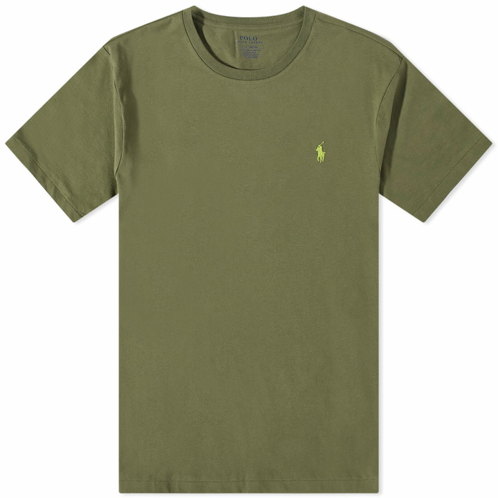 Photo: Polo Ralph Lauren Men's Custom Fit T-Shirt in Dark Sage