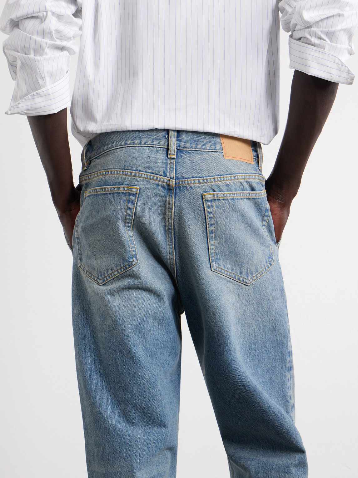 Jeanerica - Genua Straight-Leg Mid-Rise Cotton Jeans - Blue