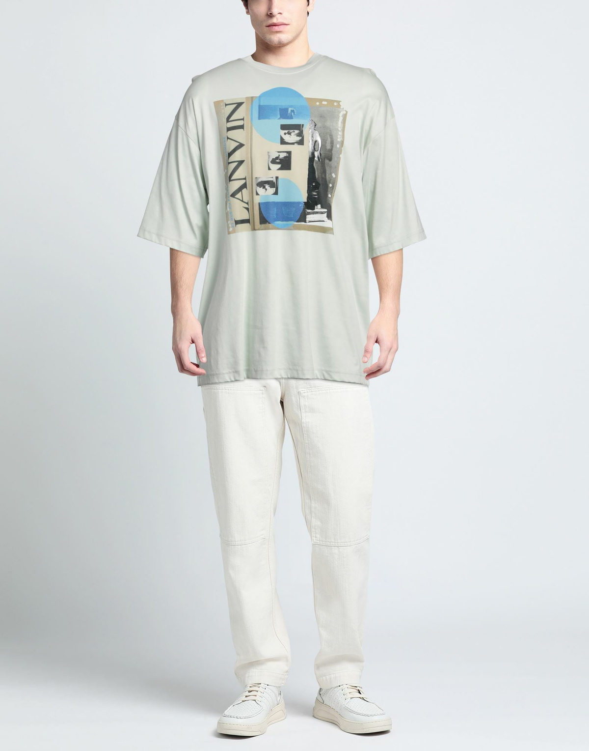 Lanvin Mens T-shirt in Green