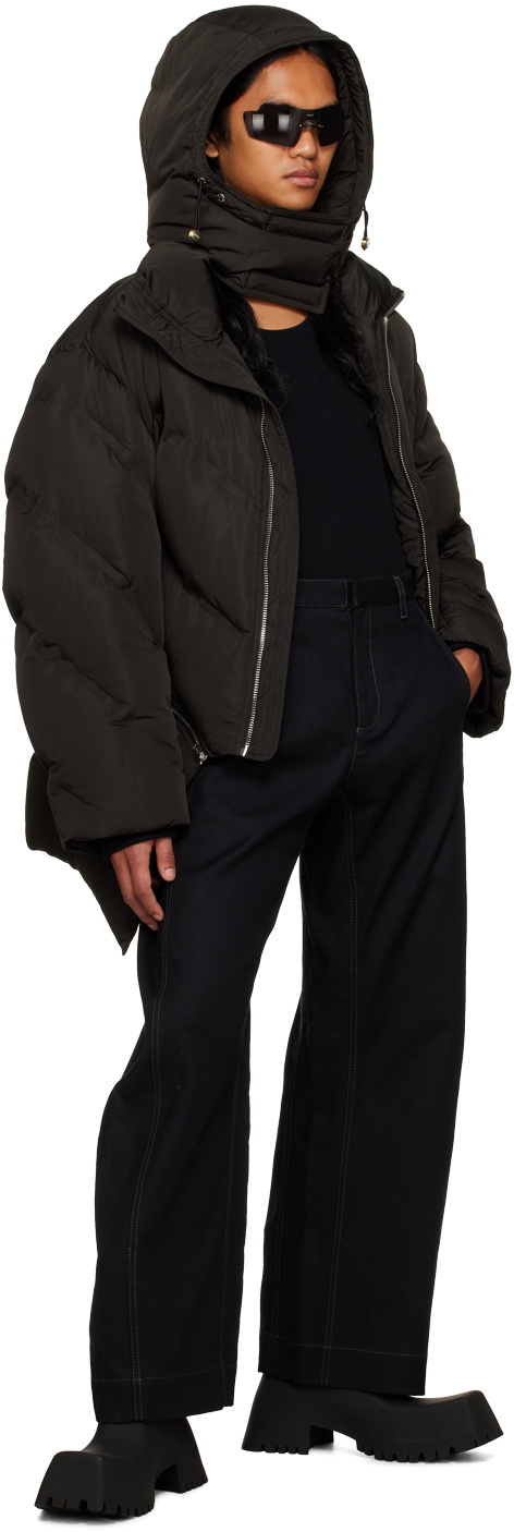 Dion Lee Black Arch Trousers