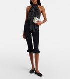 Savette Symmetry Mini raffia crossbody bag