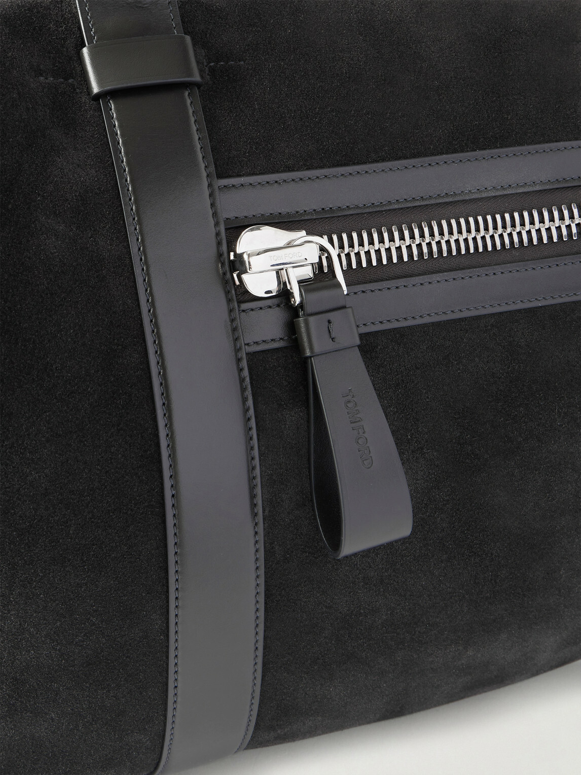 TOM FORD - Buckley Leather-Trimmed Suede Holdall