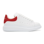 Alexander McQueen White and Red Oversized Sneakers