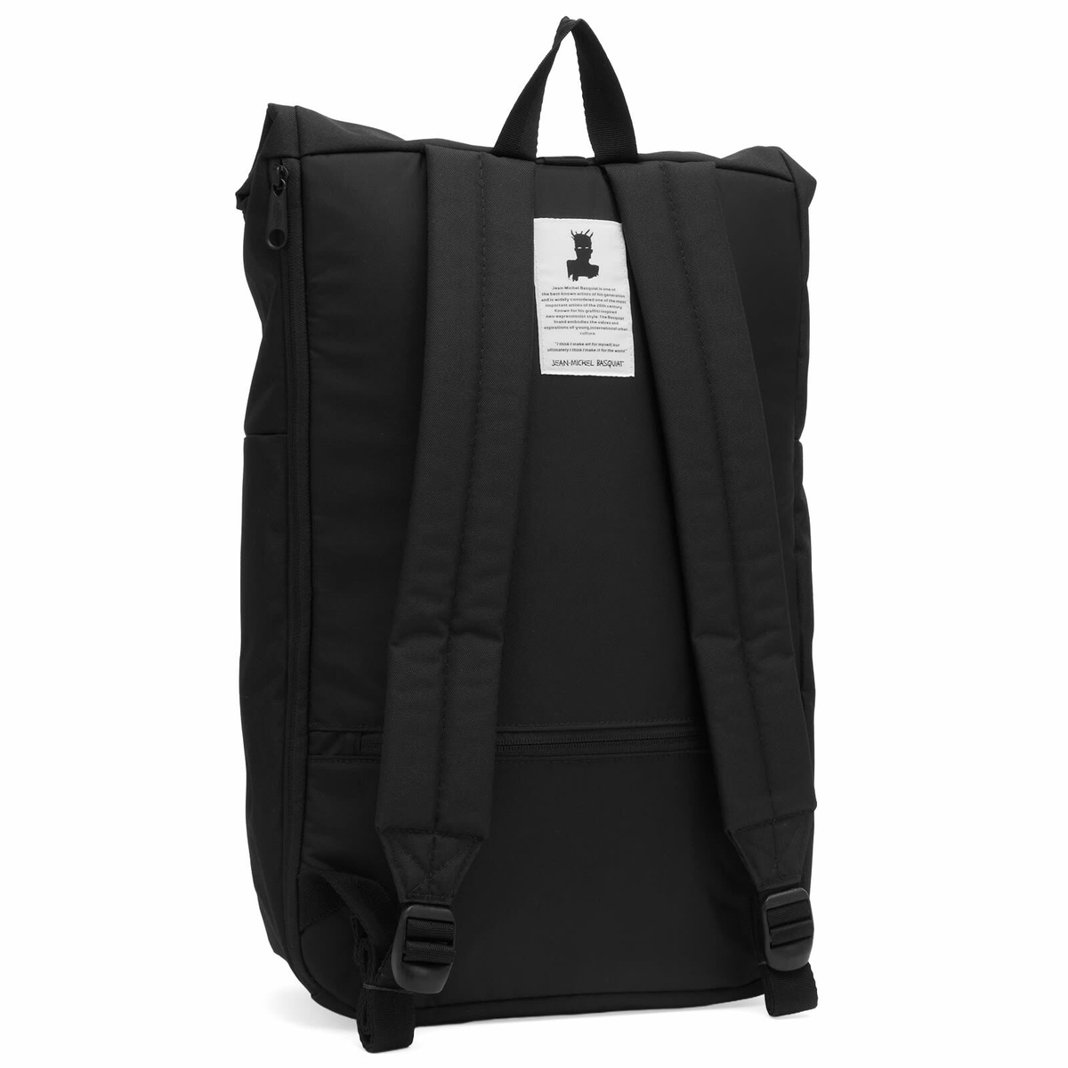 Eastpak x Basquiat Up Roll Backpack - Quotes in Black 