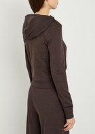 Vuori Halo Mini Hooded Stretch-jersey Sweatshirt Mauve
