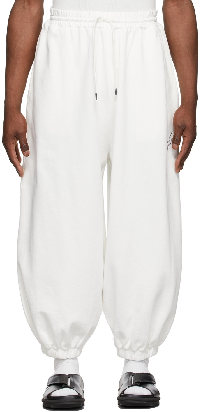 LU'U DAN SSENSE Exclusive White Bontan Lounge Pants