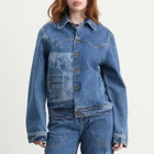 Ahluwalia Women's Laser Denim Jacket in Vintage Indigo Denim
