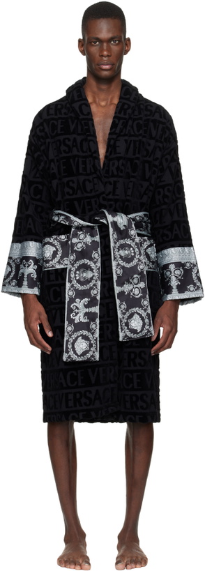 Photo: Versace Black 'I Heart Baroque' Bathrobe