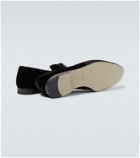 Manolo Blahnik Carlton embellished velvet loafers
