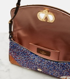 Valentino Garavani DeVain Small floral embellished shoulder bag