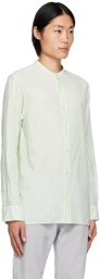 Officine Générale White & Green Gaston Shirt