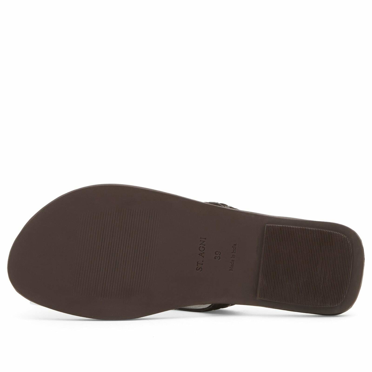 ST. Agni Women's Lattice Weave Thong in Coffee