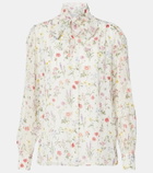 Giambattista Valli Floral silk blouse