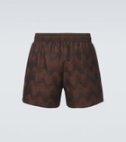 Frescobol Carioca Rio printed jacquard swim trunks