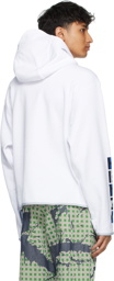 Kenzo White Oversized Sport Hoodie