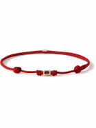 Luis Morais - Gold, Ruby and Cord Bracelet