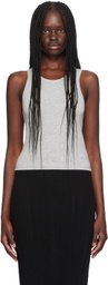 ÉTERNE Gray Fitted Tank Top