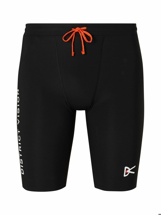 Photo: DISTRICT VISION - TomTom Speed Tight Stretch Tech-Shell Running Shorts - Black
