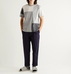 Comme des Garçons HOMME - Patchwork Mélange Cotton-Jersey T-Shirt - Gray