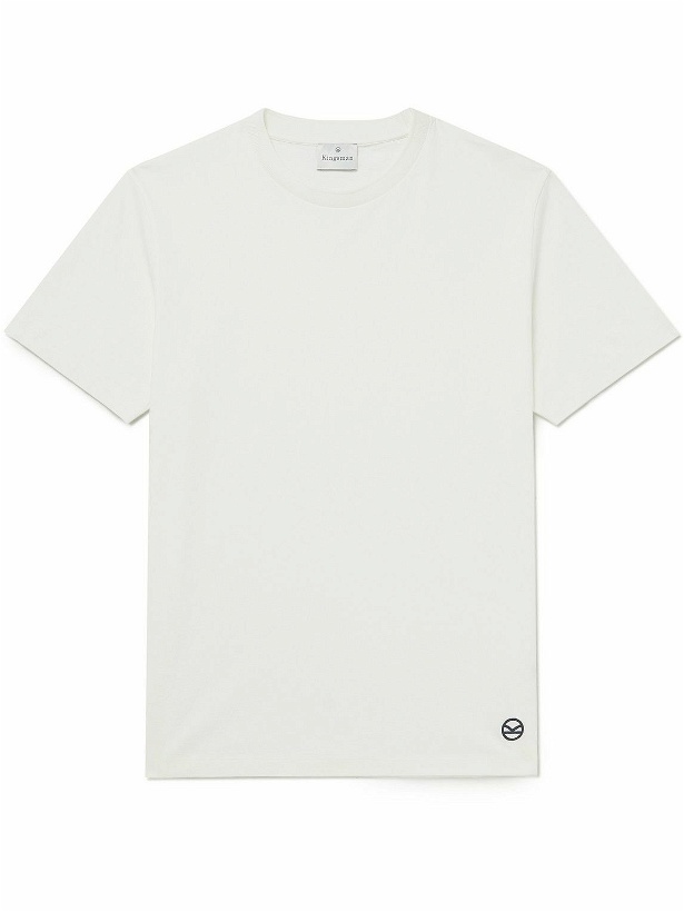 Photo: Kingsman - Logo-Embroidered Pima Cotton-Jersey T-Shirt - White
