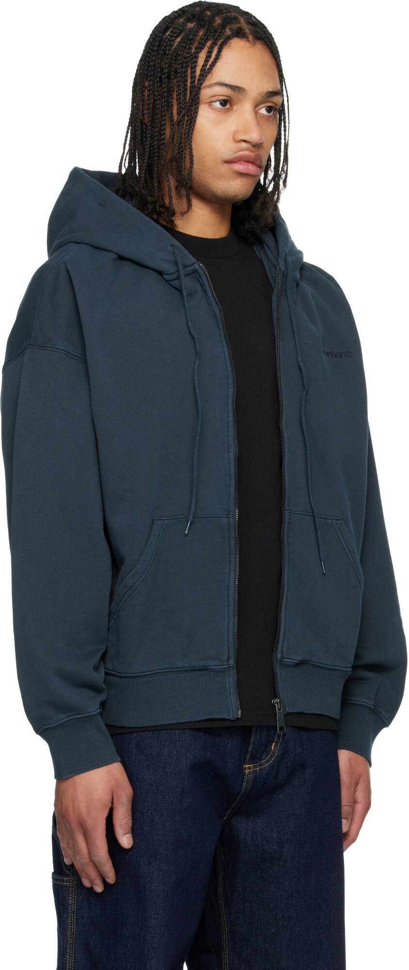 Carhartt Work In Progress Navy Benton Hoodie