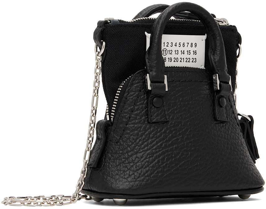 トートバッグ Maison Margiela 5AC Classique Baby Bag Black Maison Margiela Black Baby 5AC Classique Bag Maison Margiela