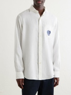 Polo Ralph Lauren - Wimbledon Logo-Embroidered Linen Shirt - White