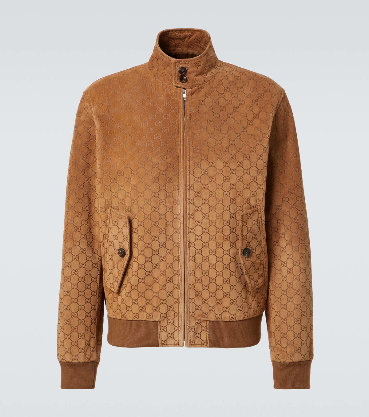 Gucci GG suede bomber jacket