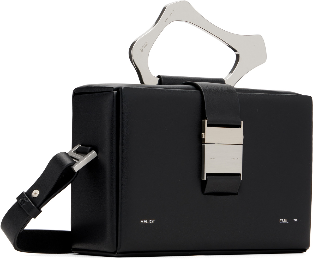 HELIOT EMIL Black Solely Box Shoulder Bag