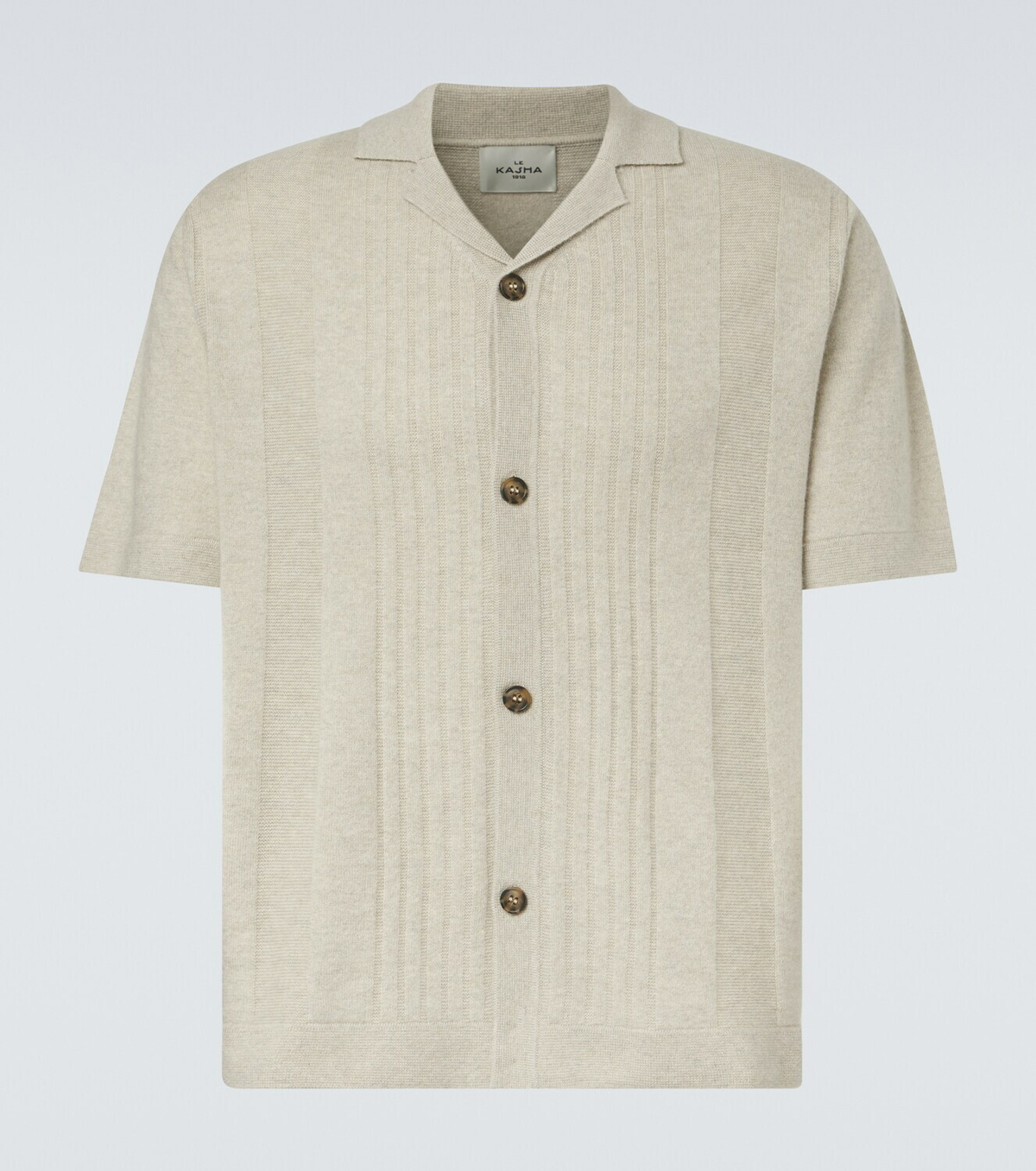 Le Kasha Gerone knitted cashmere polo shirt