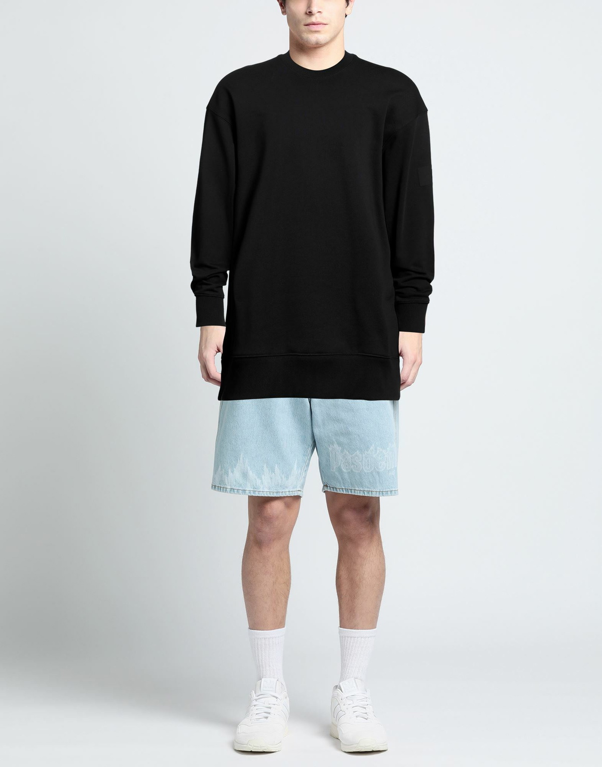 Y-3 Mens Sweatshirt in Black