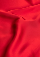 Norma Kamali Maria Cowl-neck Satin Midi Slip Dress Red