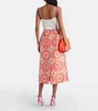 La DoubleJ Printed midi skirt