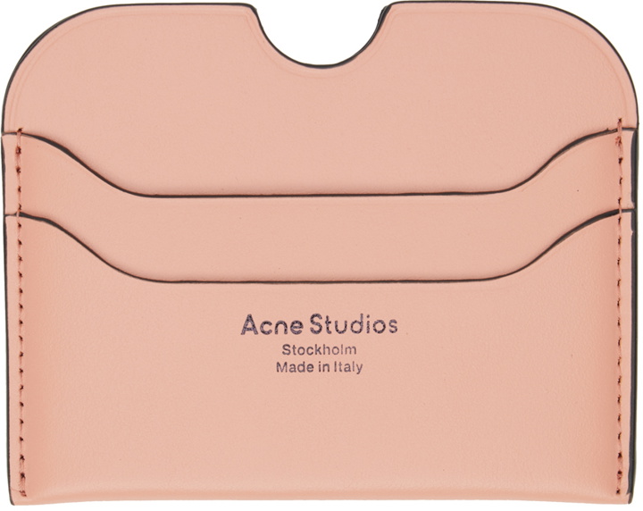 Photo: Acne Studios Pink Logo Card Holder