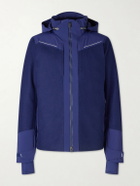 Kjus - Frostline Padded Shell-Trimmed Wool Hooded Jacket - Blue