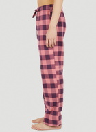 Gingham Drawstring Pyjama Pants in Pink