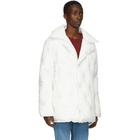 Maison Margiela White Recycled Nylon Glam Slam Puffer Coat