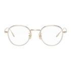 Yuichi Toyama Gold Transparent Sophia Glasses