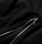 BALMAIN - Logo-Embossed Loopback Cotton-Jersey Hoodie - Black