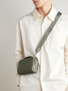 LOEWE - Logo-Debossed Full-Grain Leather Messenger Bag