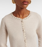 Frame Crochet-trimmed wool-blend jacket