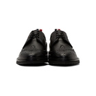 Thom Browne Black Crepe Classic Longwing Brogues