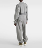 Alexander McQueen Logo cropped cotton sweatshirt