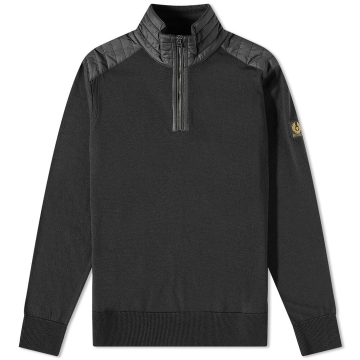 Photo: Belstaff Men's Kilmington Quarter Zip in Black