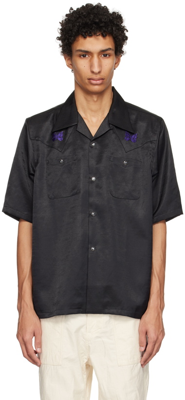 Photo: NEEDLES Black Embroidered Shirt