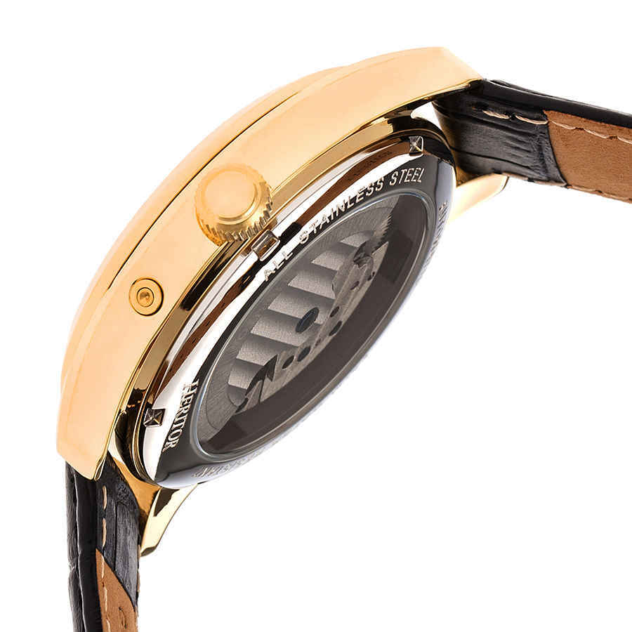 Heritor Sebastian Automatic Black Dial Mens Watch HR6903
